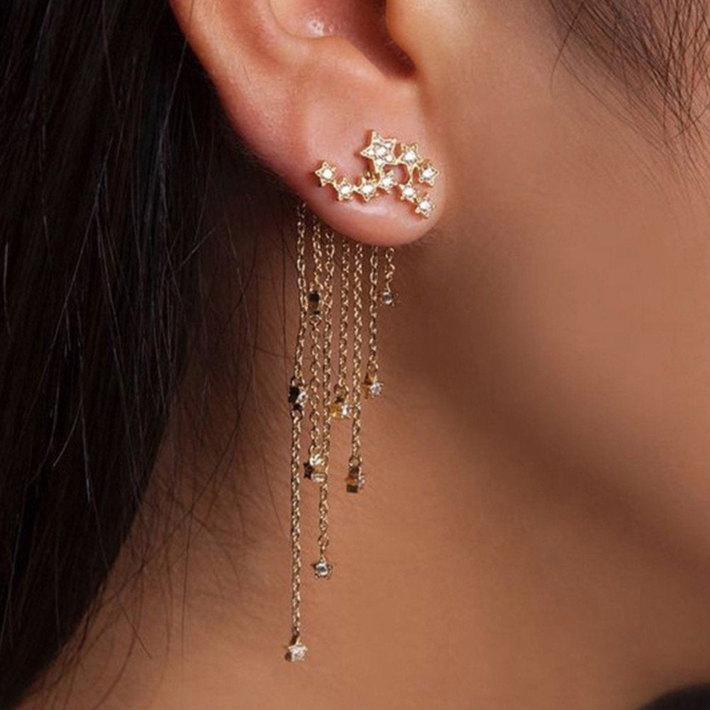Constellation Star Ear Jacket Earring