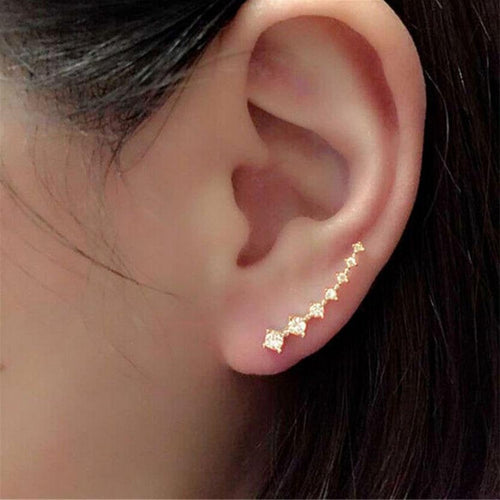 Crystal Ear Climber Earring