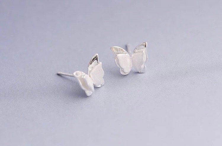 Tiny Butterfly Metal Earring