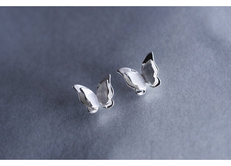 Tiny Butterfly Metal Earring