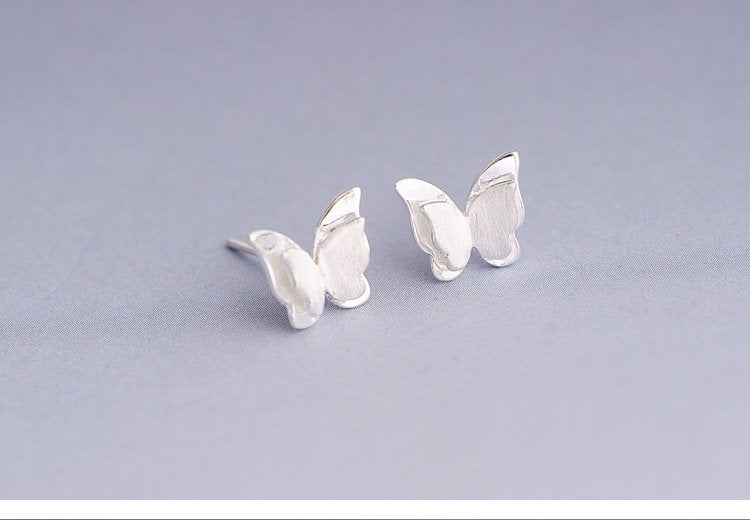 Tiny Butterfly Metal Earring