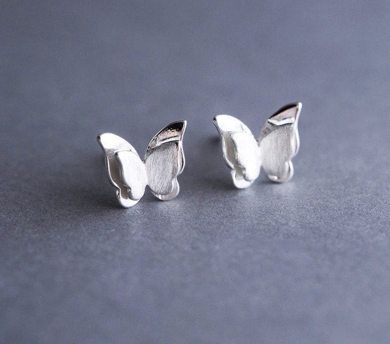 Tiny Butterfly Metal Earring