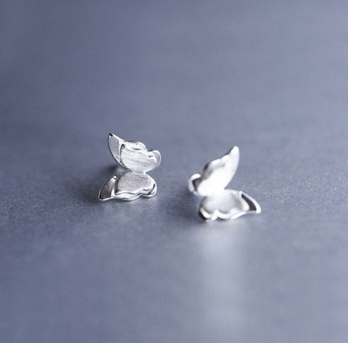 Tiny Butterfly Metal Earring
