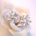 Ice Flower Crystal Stud Earring