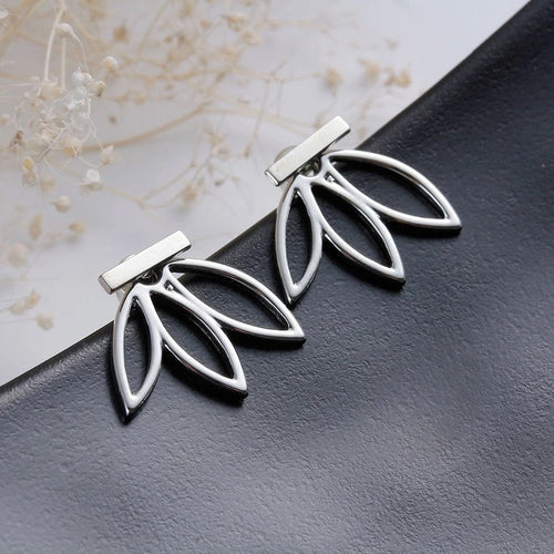 Lotus Flower Gold Earring