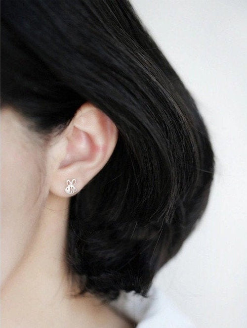 Little Bee Stud Gold Earring