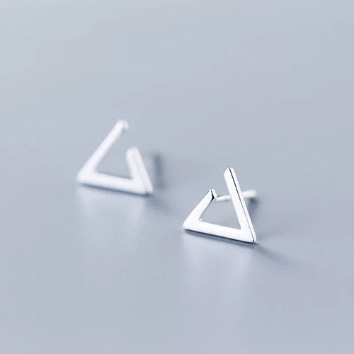 Open Triangle Metal Earring