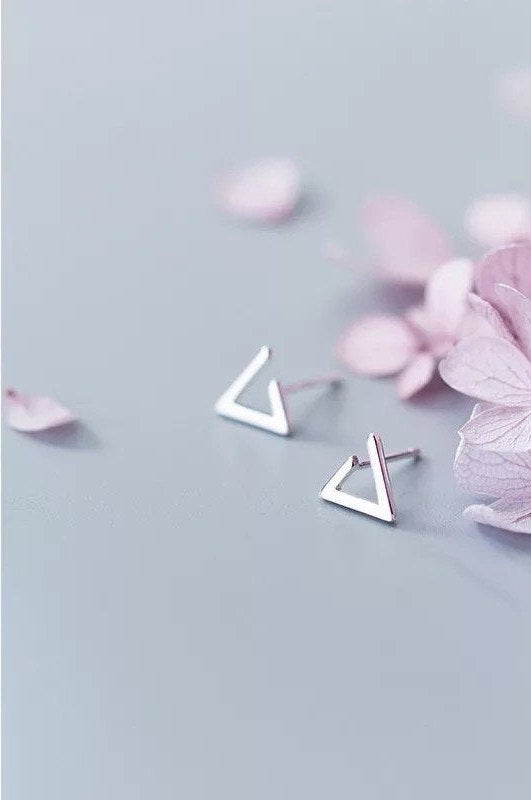 Open Triangle Metal Earring
