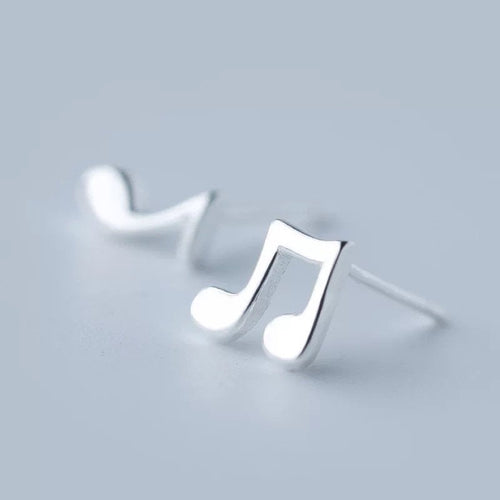 Tiny Musical Note Stud Earring