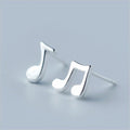 Tiny Musical Note Stud Earring