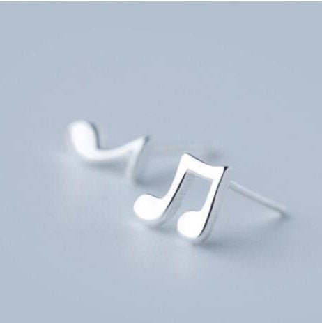 Tiny Musical Note Stud Earring