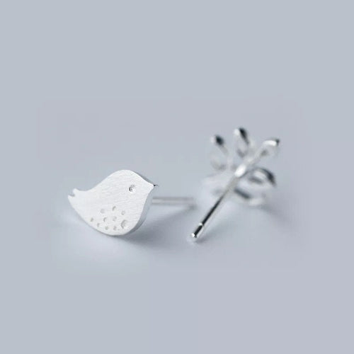 Bird Leaf Mismatched Earring