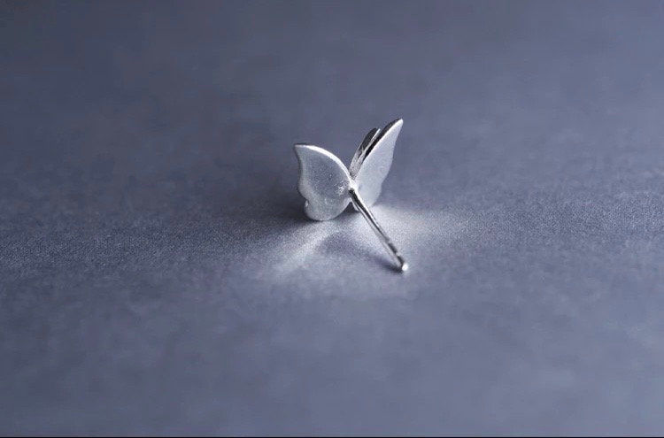 Tiny Butterfly Metal Earring