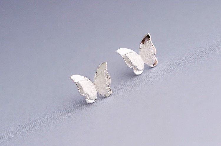 Tiny Butterfly Metal Earring