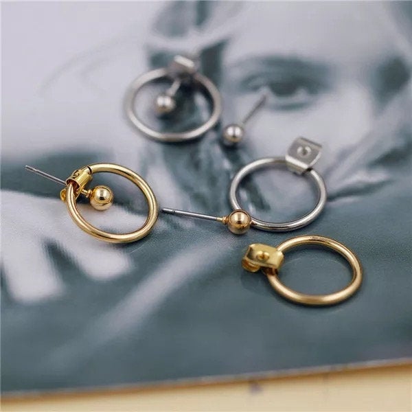 Circle Bead Ear Jacket Earring