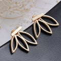 Lotus Flower Gold Earring