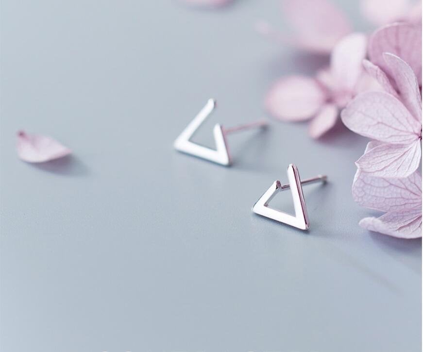 Open Triangle Metal Earring