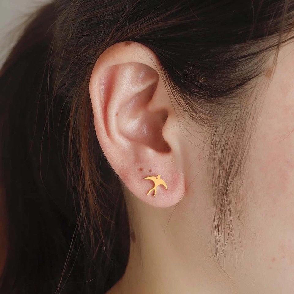 Mismatched Bird Colorful Earring