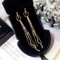 Crystal Dangle Tassel Earring