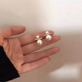 Elegant Pearl Bar Earring