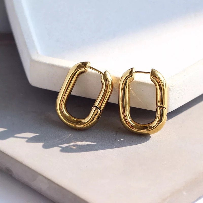 Link Chain Chunky Oval Earring