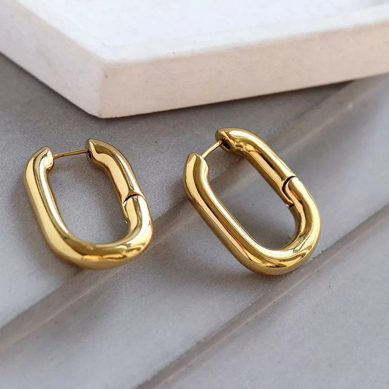 Link Chain Chunky Oval Earring
