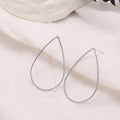 Minimalist Teardrop Silver Earring