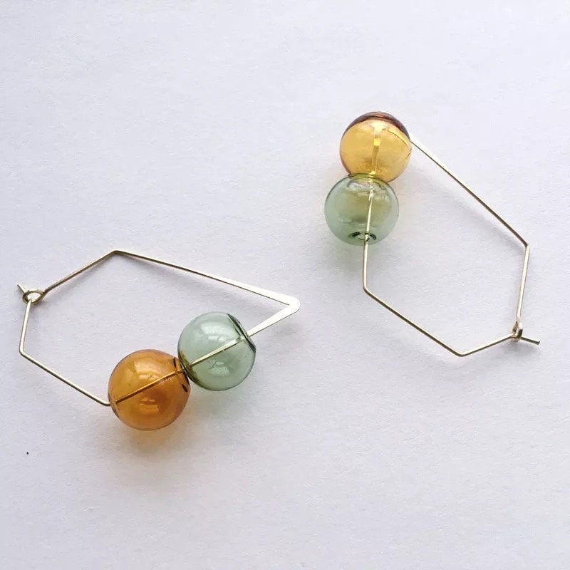 Bubble Geometric Colorful Earring