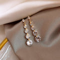 Crystal Dangle Bar Earring