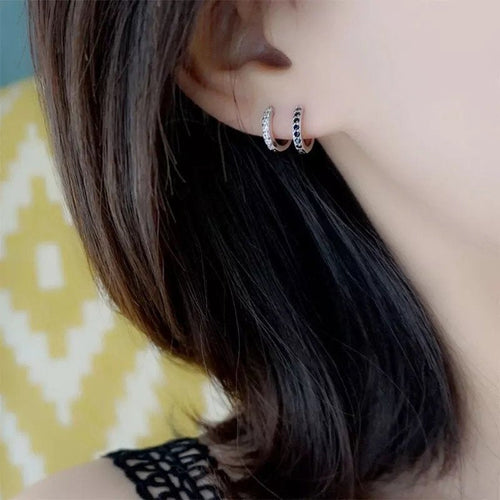 Tiny Crystal Ear Huggie Earring