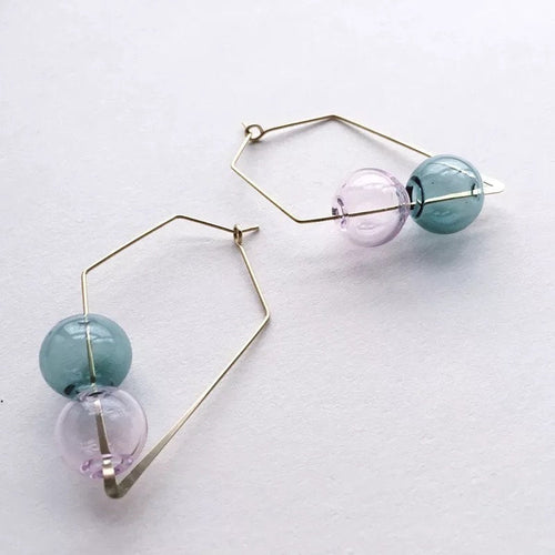 Bubble Geometric Colorful Earring