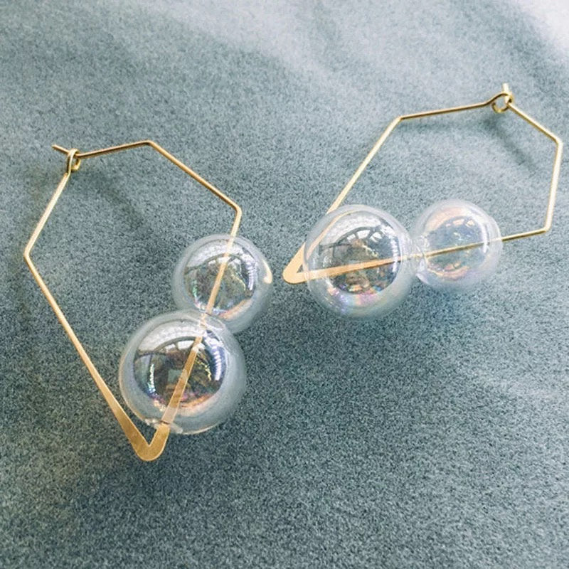 Bubble Geometric Colorful Earring