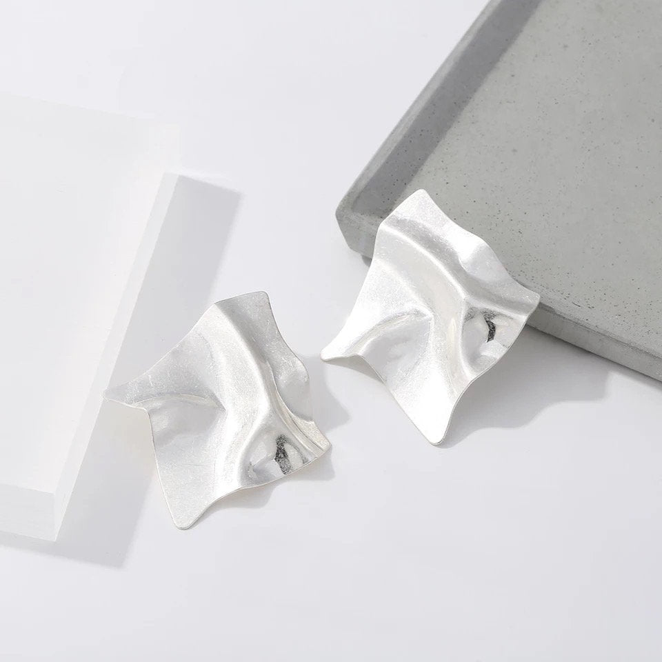 Square Asymmetric Bold Earring