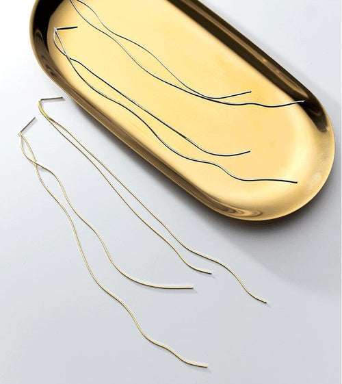 Long Minimalist Tassel Earring