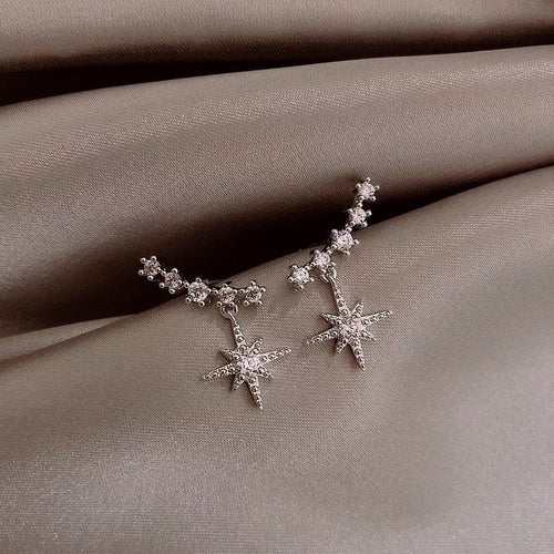Tiny Star Crystal Celestial Earring