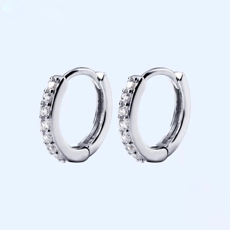 Tiny Crystal Ear Huggie Earring