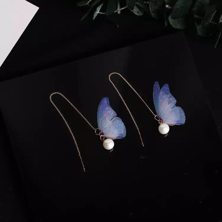 Threader Butterfly Minimalist Earring