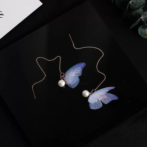 Threader Butterfly Minimalist Earring