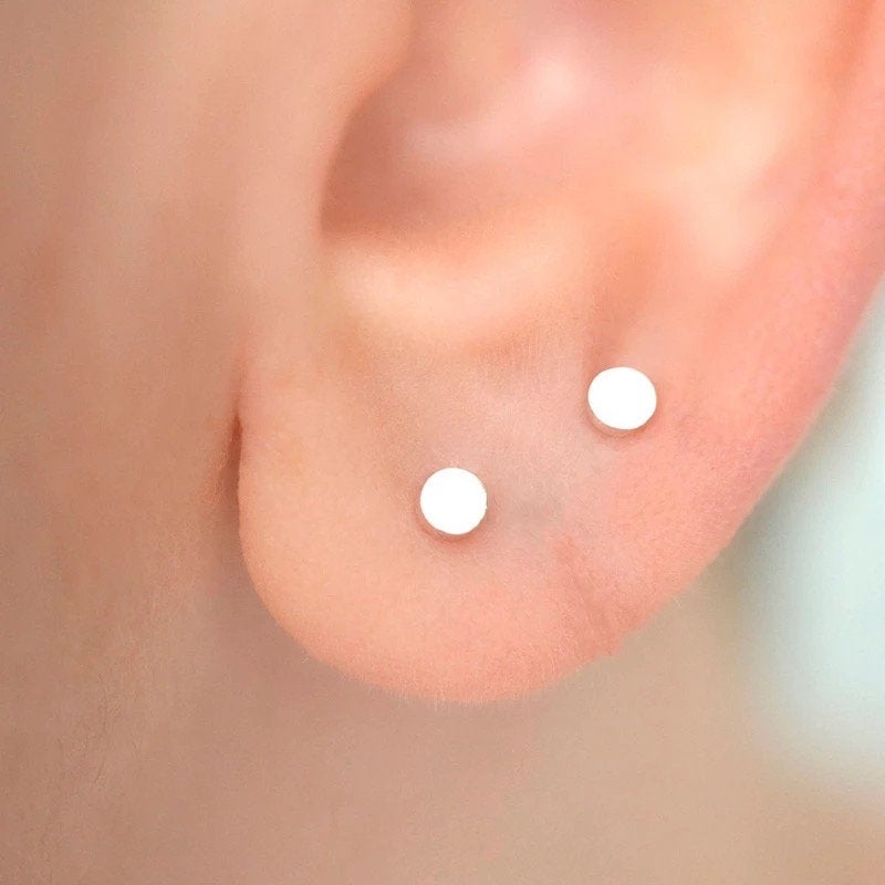 Silver Tiny Stud Minimalist Earring