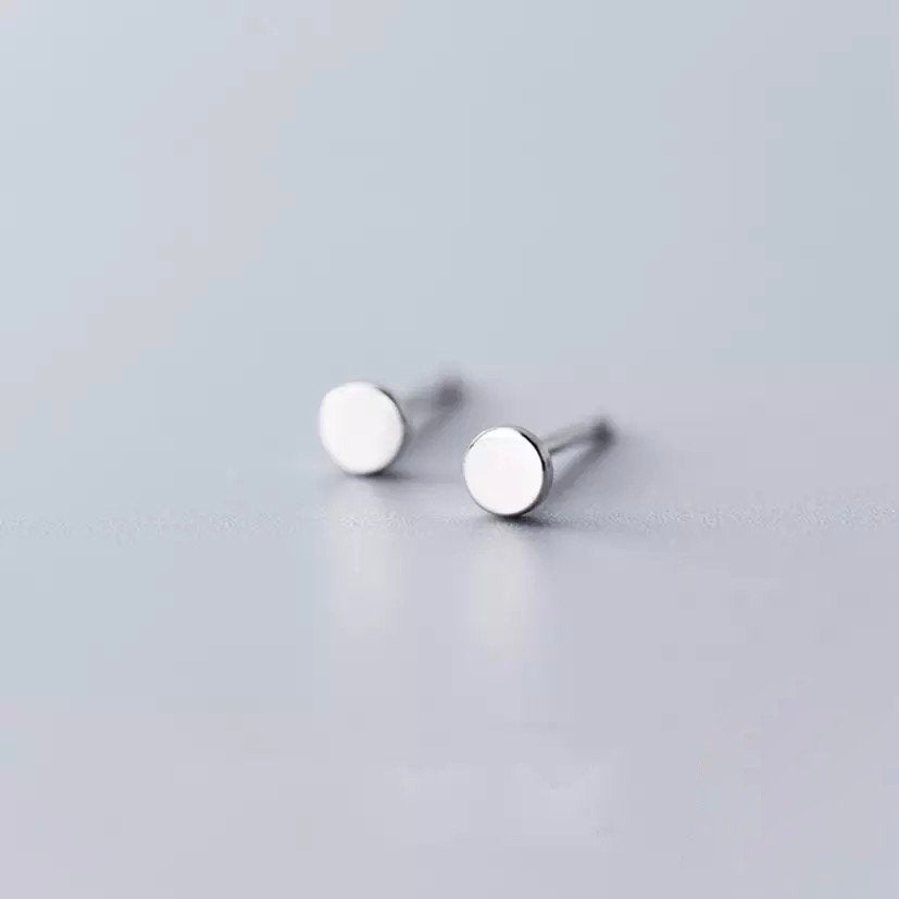 Silver Tiny Stud Minimalist Earring