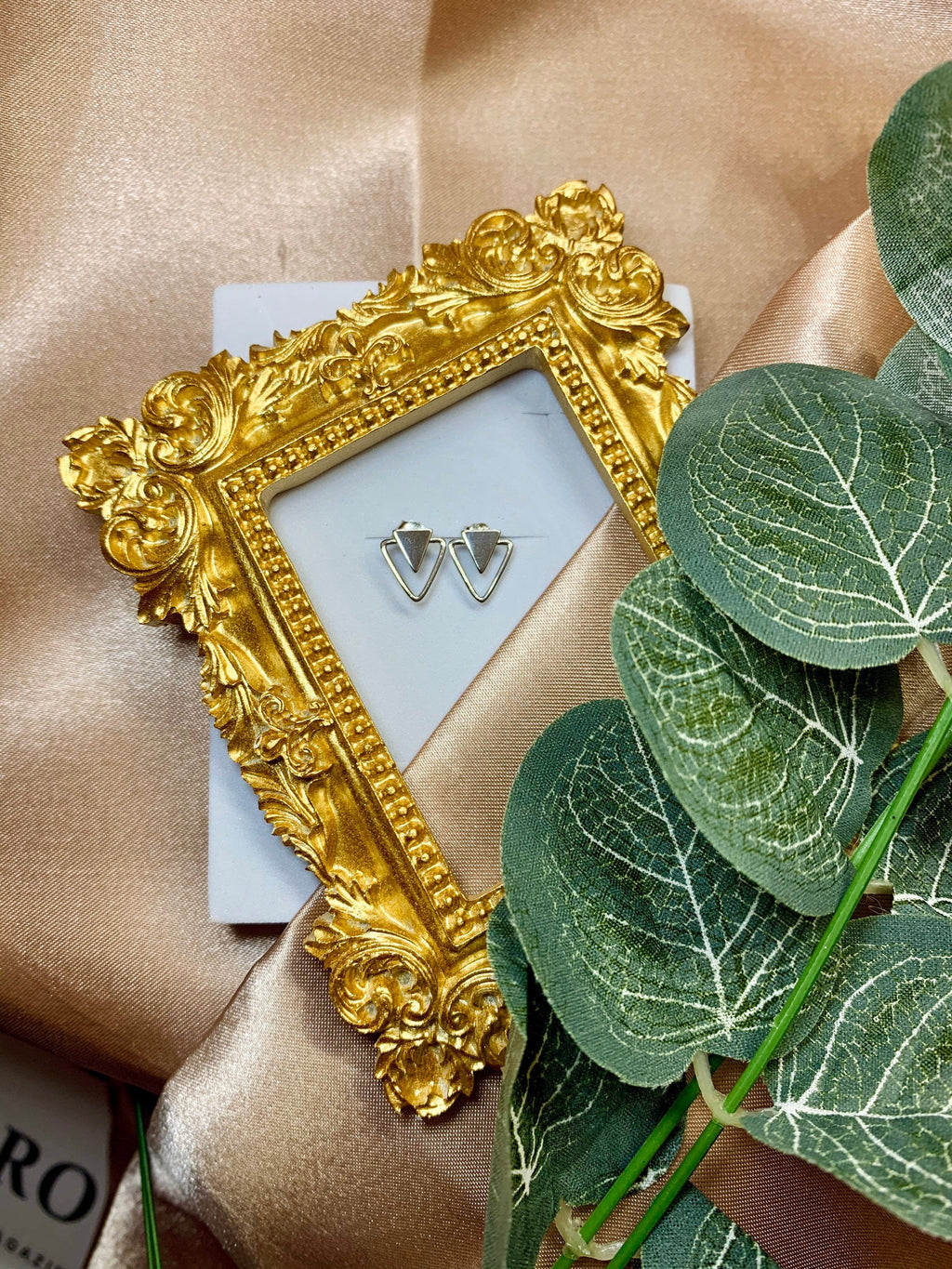 Tiny Triangle Minimalist Earring
