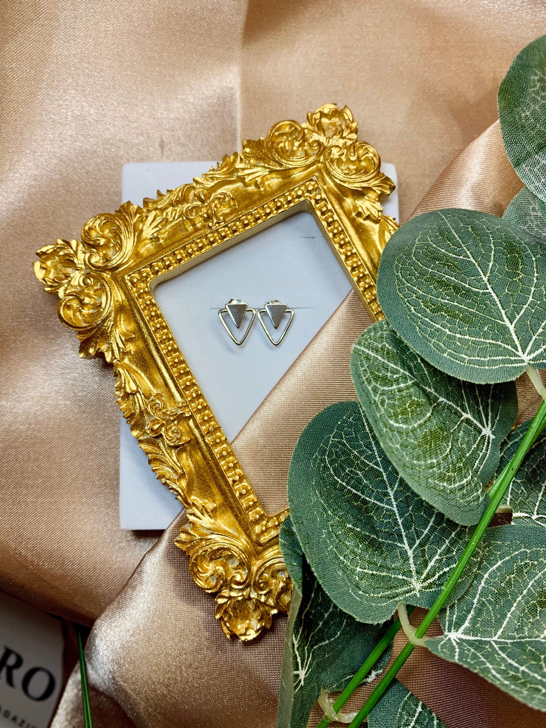 Tiny Triangle Minimalist Earring
