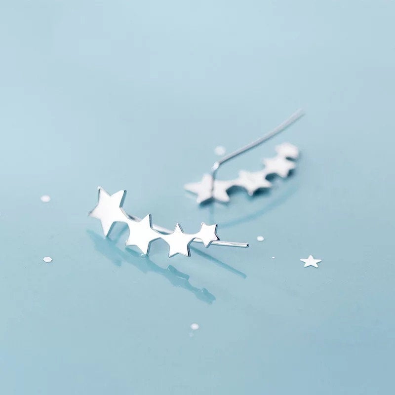 Dainty Star Ear Crawler Earring