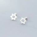 Star of David Minimalist Stud Earring