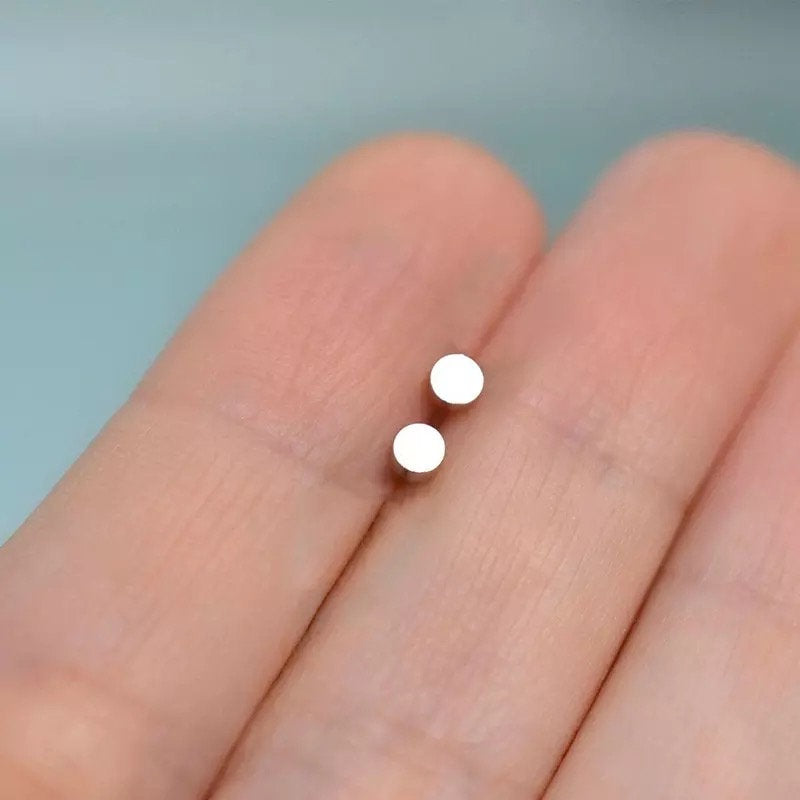 Silver Tiny Stud Minimalist Earring