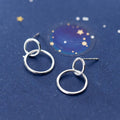 Small Double Circle Stud Earring