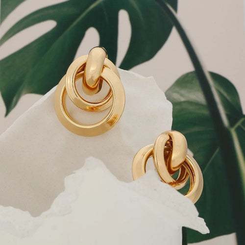 Love Knot Twisted Gold Earring