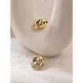 Love Knot Twisted Gold Earring