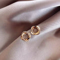 Infinity Circle Stud Earring
