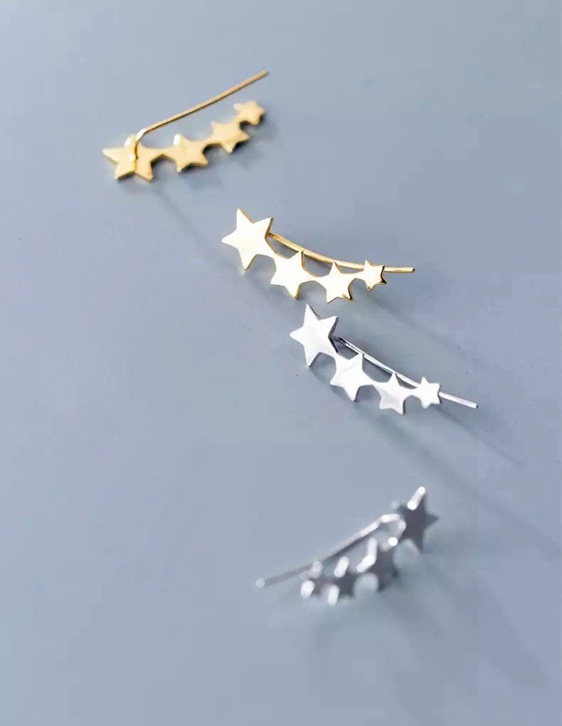 Dainty Star Ear Crawler Earring